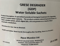 Grease Degrader - Aqua Bio-Lite manual drain treatment (25pk)
