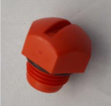 Quatrix-K V2 & V3 Screw Red Plug for Inspection Funnel