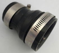 FlexiPlumb 50mm (2″) 50-40 mm (2″-1.5″) Reducer Rubber Black