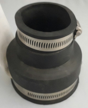 FlexiPlumb 75-50 mm (3"-2") Reducer Rubber Black