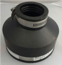 FlexiPlumb 100-50 mm (4″ - 2″) Reducer Rubber Black