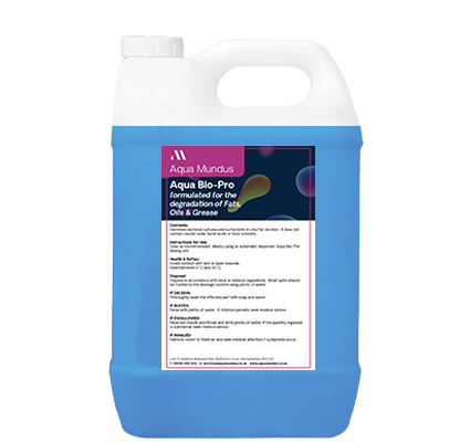 Aqua Bio-Pro Fluid - 5 litres of Bio Dose Drain & Grease-trap Maintainer